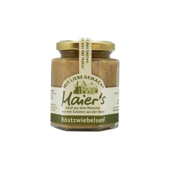 Röstzwiebelsenf 190g / 170ml - mittelscharfer Senf